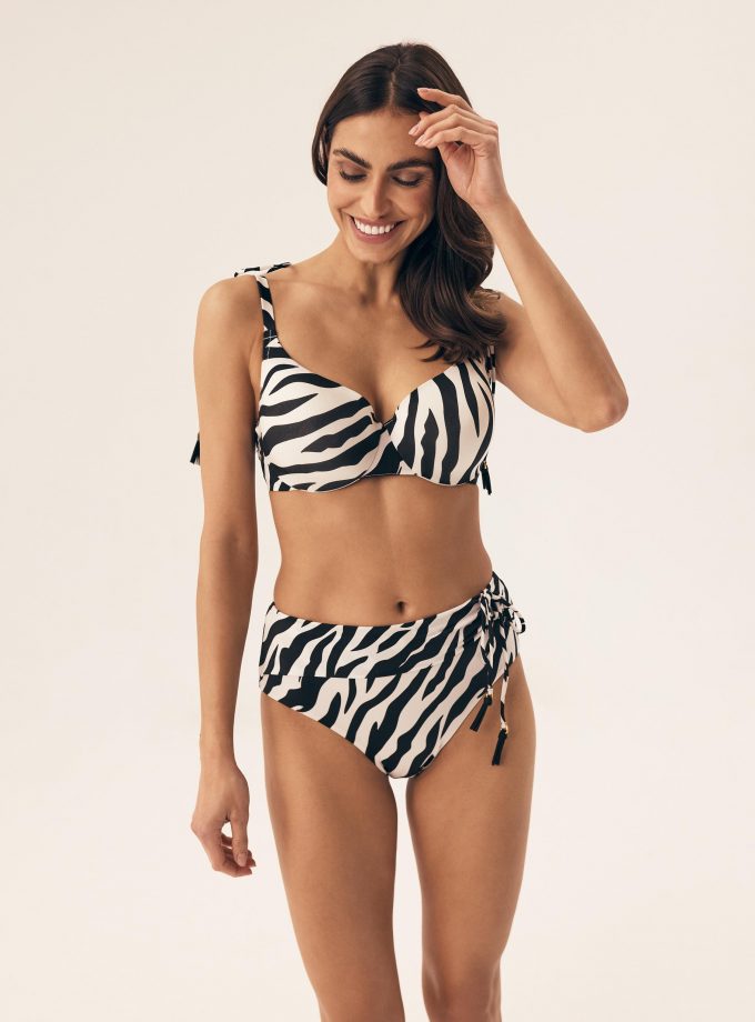 ΜΑΓΙΟ Bikini Oberteil push-up Zibraz Eva Minge x Esotiq ΑΣΠΡΟΜΑΥΡΟ D.CUP E.CUP G.CUP 42384