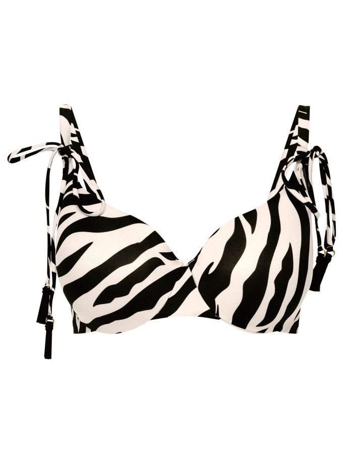 ΜΑΓΙΟ Bikini Oberteil push-up Zibraz Eva Minge x Esotiq ΑΣΠΡΟΜΑΥΡΟ D.CUP E.CUP G.CUP 42384